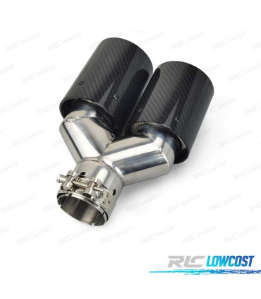 TERMINALE SCARICO SINISTRO BMW LOOK M PERFORMANCE BLU CARBONIO