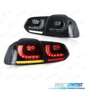 FANALI VOLKSWAGEN VW GOLF 6 FULL LED DINAMICI FUMÉ LOOK R20 08-12