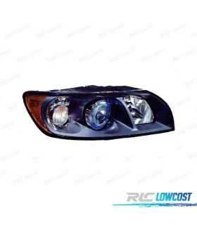 FANALE DESTRO PER VOLVO S40 V50 FONDO NERO H7 HB3