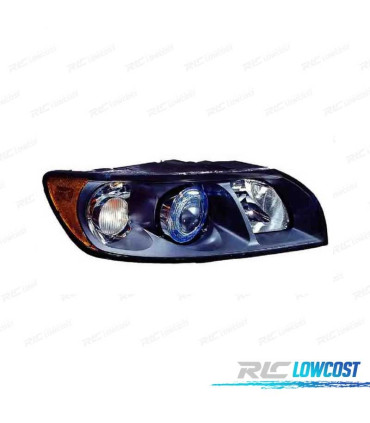 FANALE DESTRO PER VOLVO S40 V50 FONDO NERO H7 HB3