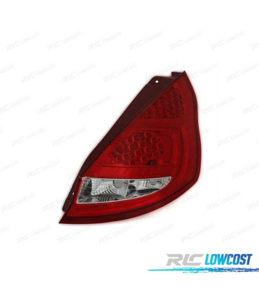 FANALI PER FORD FIESTA MK7 08-12 LED ROSSO CROMATO