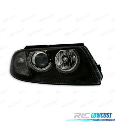 FARI VOLKSWAGEN VW PASSAT 3BG 00-05 ANGEL EYES FONDO NERO
