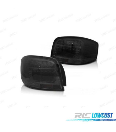 FANALI PER AUDI A3 8P 03-08 LED CRISTALLO SCURO