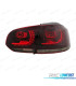 FANALI VOLKSWAGEN VW GOLF 6 08- LED ROSSO AFFUMICATO