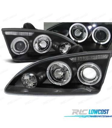 FARI PER FORD FOCUS 04-08 ANGEL EYES SFONDO NERO