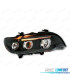 FARI PER BMW X5 E53 99-03 FONDO NERO OCCHI ANGELLO