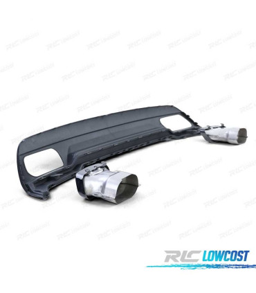 DIFFUSORE MERCEDES CLASSE A W176 AMG 12-15 + TERMINALI DI SCARICO