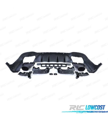 DIFFUSORE MERCEDES GLC X253 15-18 AMG PDC + TEMINALI DI SCARICO