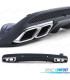 DIFFUSORE MERCEDES CLASSE C W205 SEDAN 14-18 AMG NERO OPACO + TERMINALI DI SCARICO