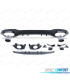 DIFFUSORE MERCEDES CLASSE A W177 18- LOOK A35 AMG NERO LUCIDO + TERMINALI DI SCARICO