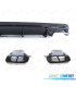 DIFFUSORE MERCEDES CLA C117 16-19 AMG NERO LUCIDO + TERMINALI DI SCARICO