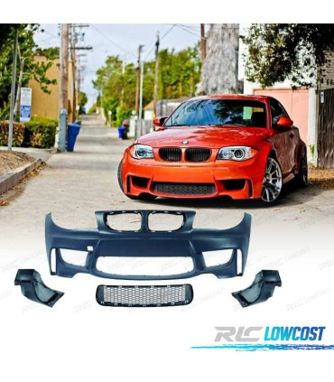 PARAURTI ANTERIORE BMW E81 E87 E82 04-12 LOOK EVO1