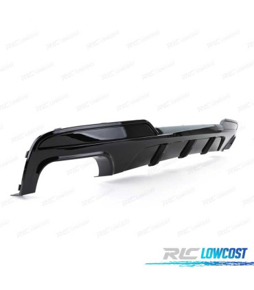 DIFFUSORE BMW F10 F11 LOOK M- PERFONANCE NERO LUCIDO + TERMINALI DI SCARICO
