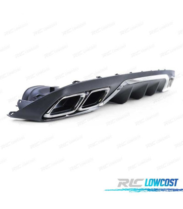 DIFFUSORE MERCEDES CLASSE E W213 SEDAN 16-20 LOOK E63 + TERMINALI DI SCARICO