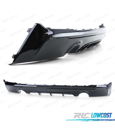 DIFFUSORE BMW F22 F23 LOOK M PERFORMANCE NERO LUCIDO O---O
