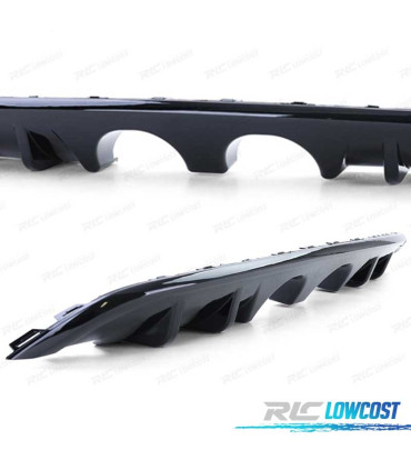 DIFFUSORE VOLKSWAGEN VW GOLF MK6 1K 08-13 NERO LUCIDO DOPPIA USCITA