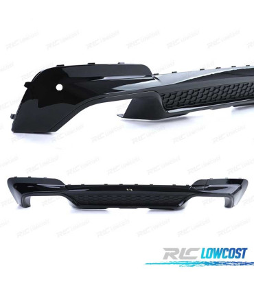DIFFUSORE BMW X3 G01 LOOK M PERFORMANCE NERO LUCIDO + TERMINALI DI SCARICO