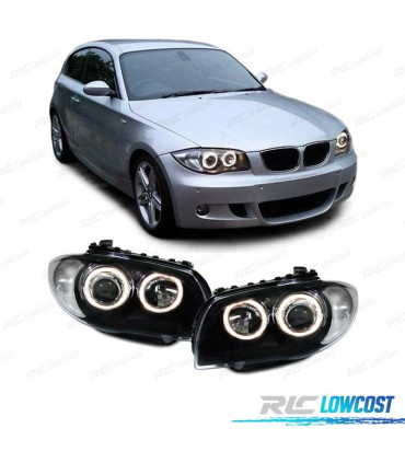 FARI BMW E81 E87 E82 E88 04-11 ANGEL EYES FONDO NERO