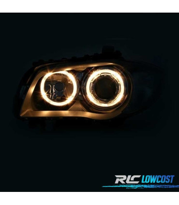 FARI BMW E81 E87 E82 E88 04-11 ANGEL EYES FONDO NERO