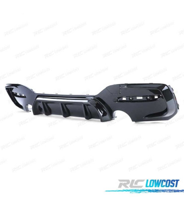 DIFFUSORE BMW F20 F21 LCI 15-19 LOOK M PERFORMANCE NERO LUCIDO