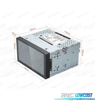 RADIO GPS ANDROID 9 UNIVERSALE 7" SCHERMO TOUCHSCREEN