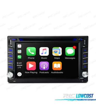 RADIO GPS ANDROID 10 UNIVERSALE 2DIN SCHERMO HD TOUCH BLUETOOTH USB SD