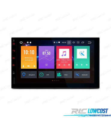RADIO GPS ANDROID 9 UNIVERSALE 7" 2 DIN SCHERMO TOUCHSCREEN