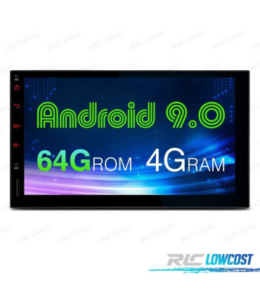 RADIO GPS ANDROID 9 UNIVERSALE 7" 2 DIN SCHERMO TOUCHSCREEN