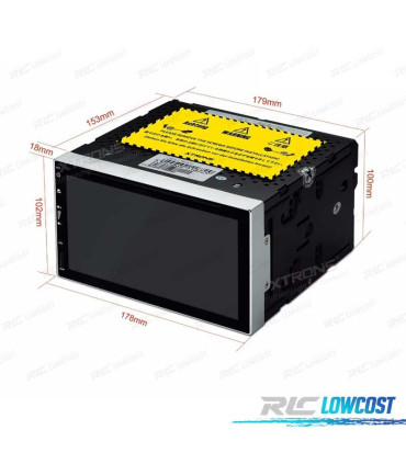 RADIO GPS ANDROID 9 NAVIGATORE 6.95" OCTA-CORE MULTIMEDIA DVD 2DIN