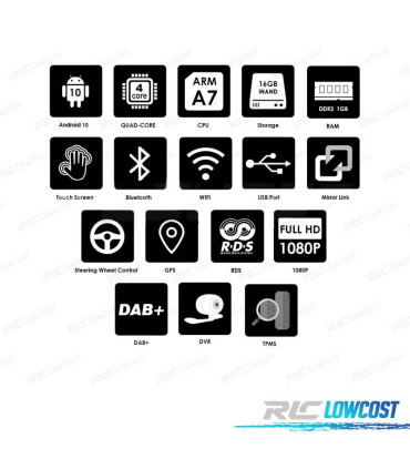 RADIO GPS ANDROID 15 PER TOYOTA RAV4 06-12 7"