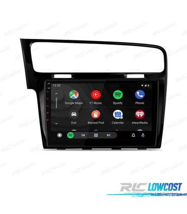 RADIO GPS ANDROID 12 PER VOLKSWAGEN VW GOLF 7 SCHERMO TATTILE