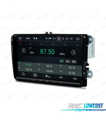 RADIO GPS ANDROID 12 PER VOLKSWAGEN VW SKODA SEAT SCHERMO TATTILE