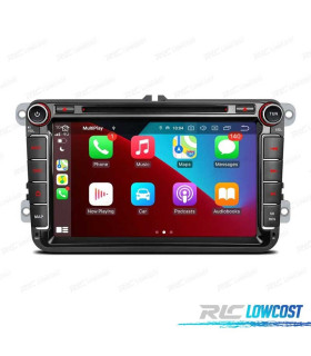 RADIO GPS ANDROID 11 PER VOLKSWAGEN VW SEAT SKODA CARPLAY COMPLETO RCA LCD TATTILE