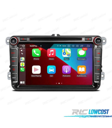 RADIO GPS ANDROID 11 PER VOLKSWAGEN VW SEAT SKODA CARPLAY COMPLETO RCA LCD TATTILE