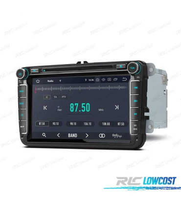 RADIO GPS ANDROID 11 PER VOLKSWAGEN VW SEAT SKODA CARPLAY COMPLETO RCA LCD TATTILE