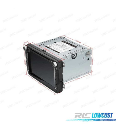 RADIO GPS ANDROID 11 PER VOLKSWAGEN VW SEAT SKODA CARPLAY COMPLETO RCA LCD TATTILE