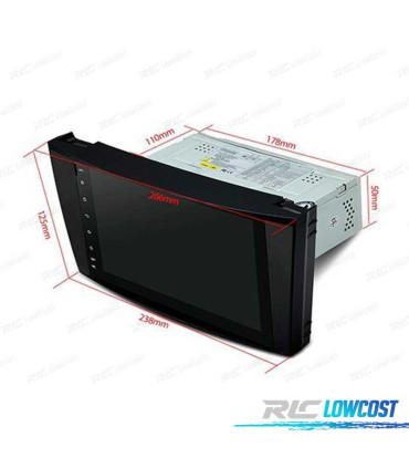 RADIO GPS ANDROID 12 PER MERCEDES W211 W219 CLS