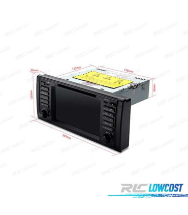 RADIO GPS ANDROID 10 PER BMW SERIE 5 SERIE 7 HEXA-CORE MULTIMEDIA DVD HDMI