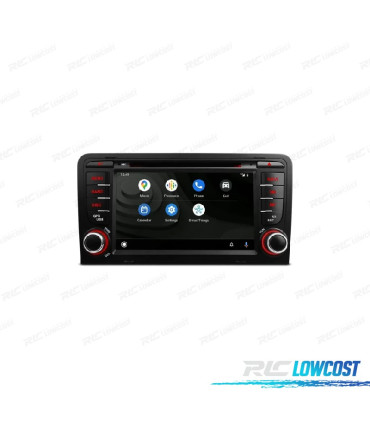 RADIO GPS ANDROID 12 PER AUDI A3 8P 8PA S3 RS3 03-12