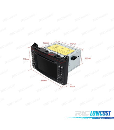 RADIO GPS ANDROID 11 PER MERCEDES VITO VIANO SPRINTER