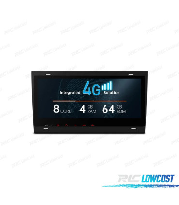 RADIO GPS ANDROID 12 PER AUDI A4 S4 RS4 SEAT EXEO 00-08