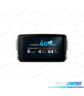 RADIO GPS ANDROID 13 PER MERCEDES CLASSE A C CLK G VITO VIANO