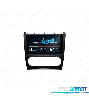 RADIO GPS ANDROID 13 PER MERCEDES CLASSE C W203 CLK W209 G W463 04-08