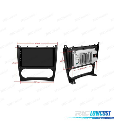 RADIO GPS ANDROID 13 PER MERCEDES CLASSE C W203 CLK W209 G W463 04-08
