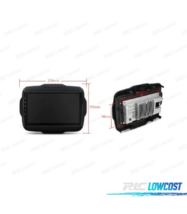 RADIO GPS ANDROID 14 PER JEEP RENEGADE 15-20