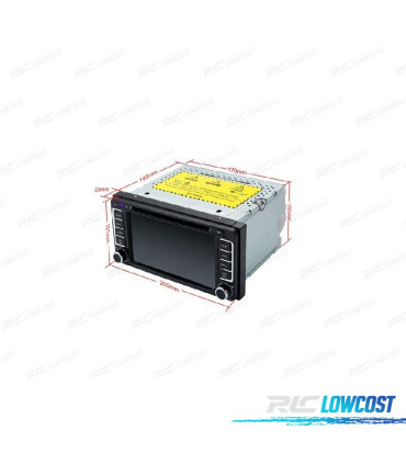 RADIO GPS ANDROID 10 PER TOYOTA COROLLA RAV4 LAND CRUISER