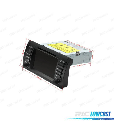 RADIO GPS ANDROID 12 PER BMW X5 E53 99-06