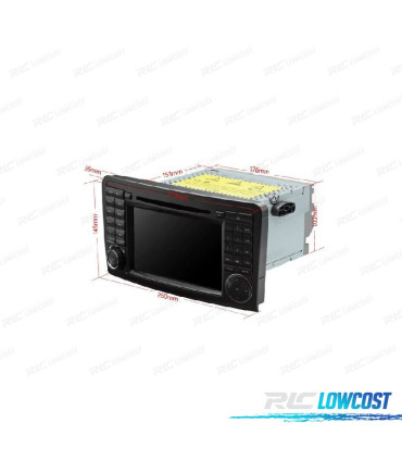 RADIO GPS ANDROID 12 MERCEDES ML W164 GL X164 05-12