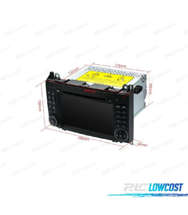 RADIO GPS ANDROID 13 PER MERCEDES VITO VIANO SPRINTER W245 W169 W639 W906