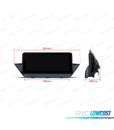 RADIO GPS ANDROID 10 BMW X1 E84 09-15 CIC